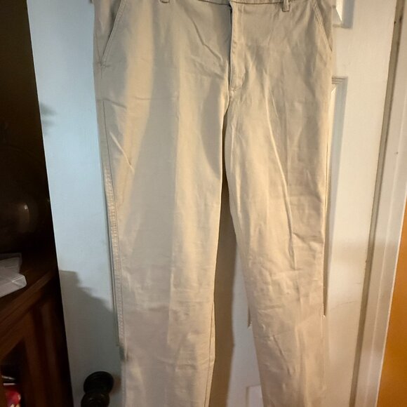 Coldwater Creek Hidden Stretch Waist Chinos - Stone - Size 16P - Picture 1 of 6
